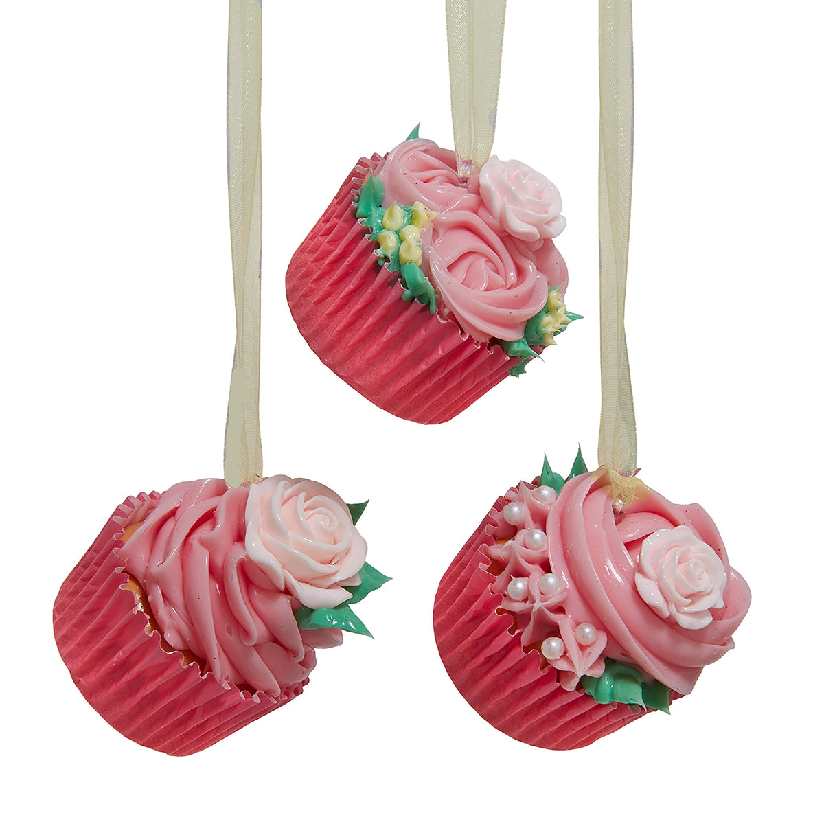 foam miniature cupcake orn 3/asstd.
