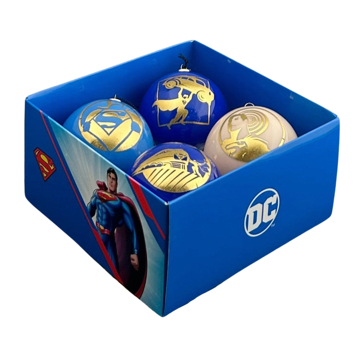 bauble box 4 pcs superman