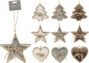 hangdeco hout 11cm 9ass design