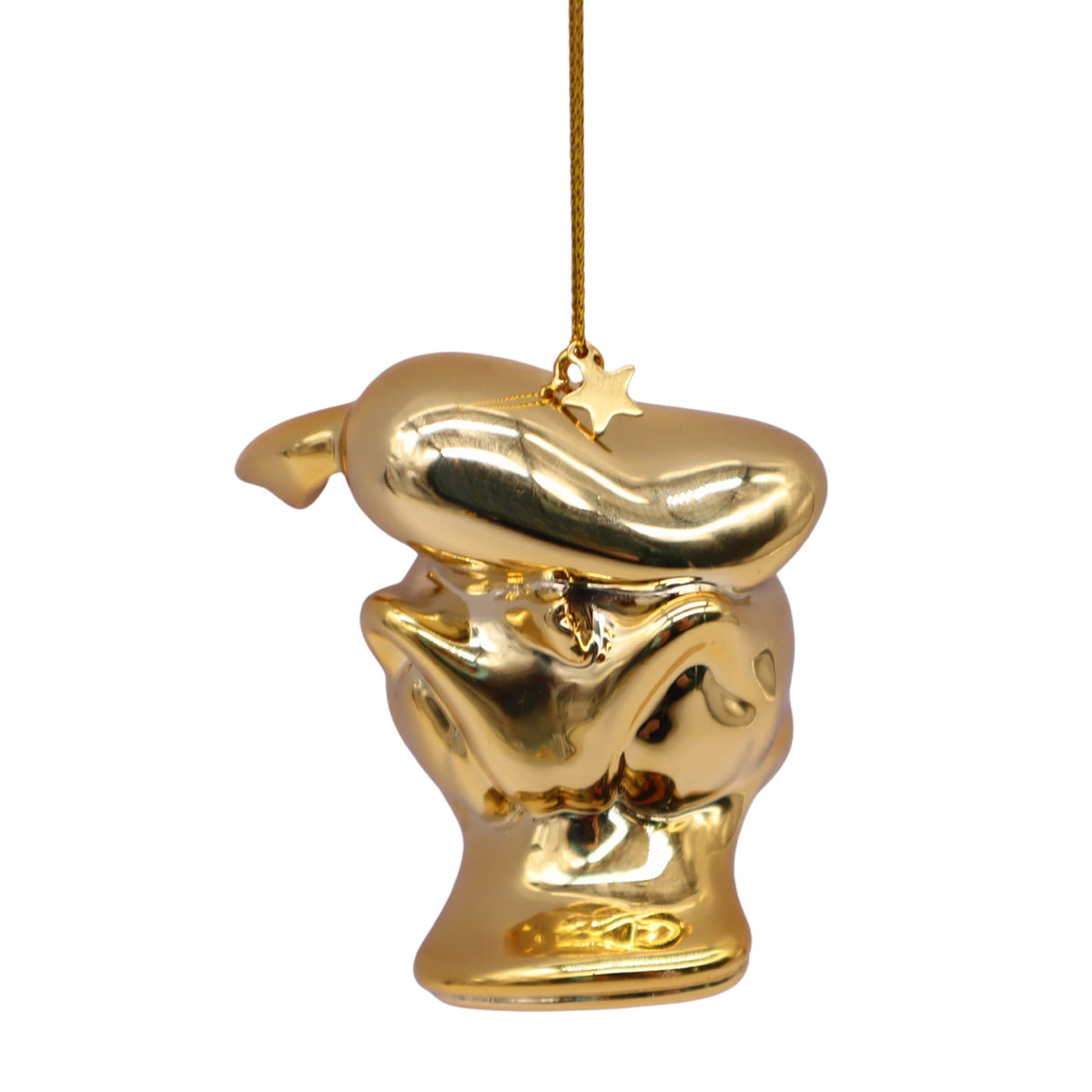 3d ornament donald gold head