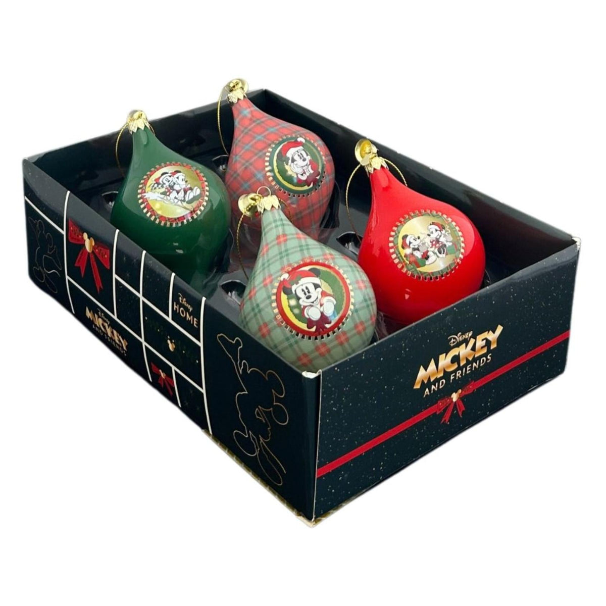 bauble box 4 pcs mickey & minnie
