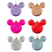 ear baubles glass 6 assorted