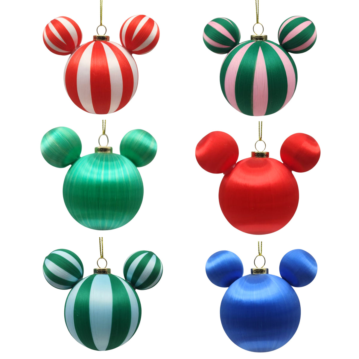ear baubles cord 6 assorted