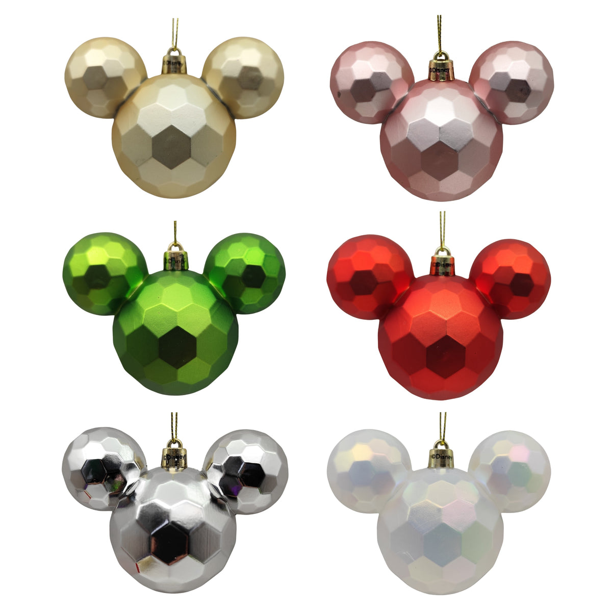 ear baubles honeycomb 6 assorted