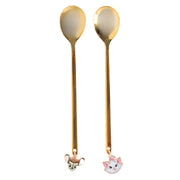 spoons set of 2 marie & bambi