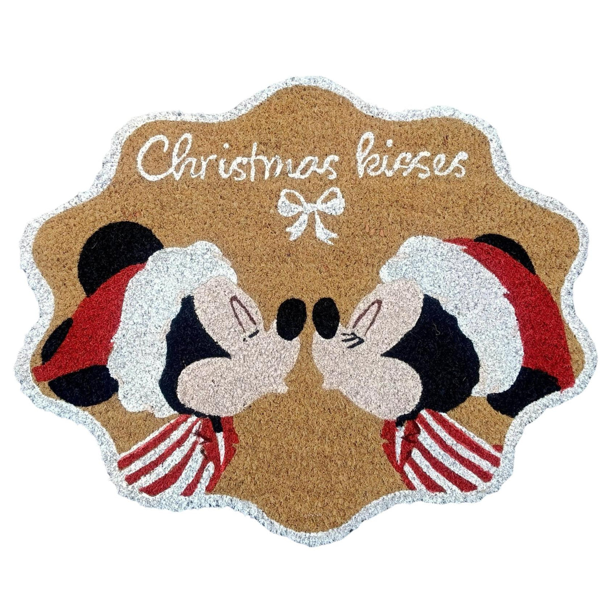 deurmat mickey & minnie christmas kisses