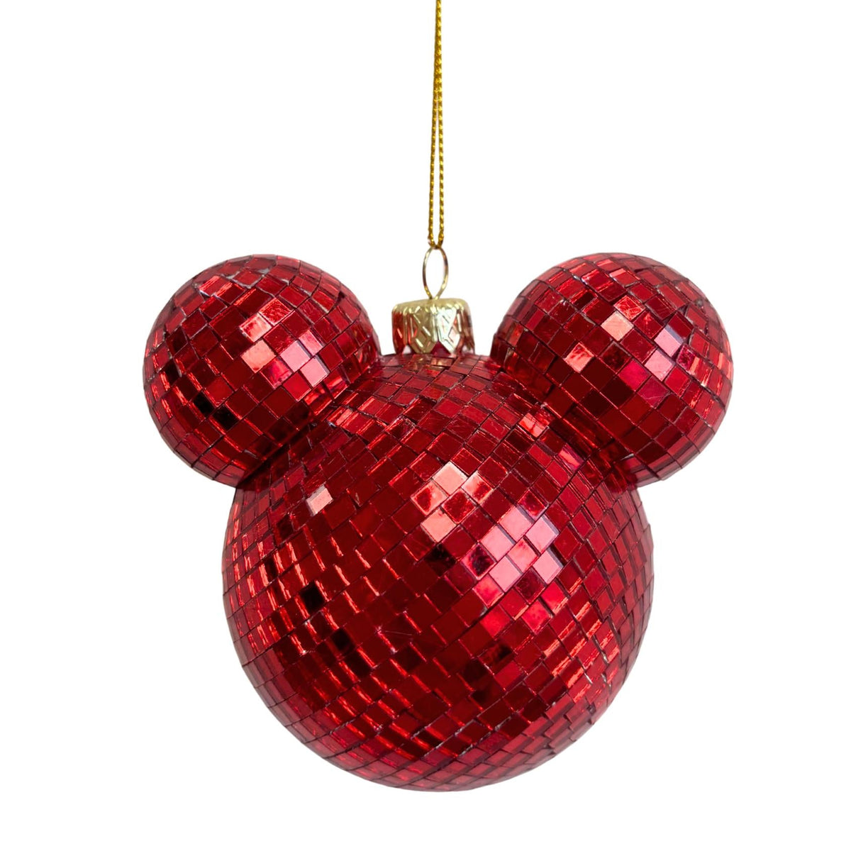 ear bauble disco red