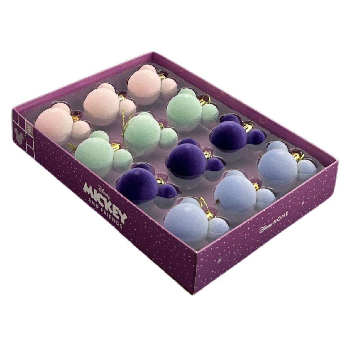 mini ear bauble box 12 pcs velvet
