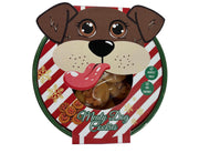 dog bowl with meaty cookies