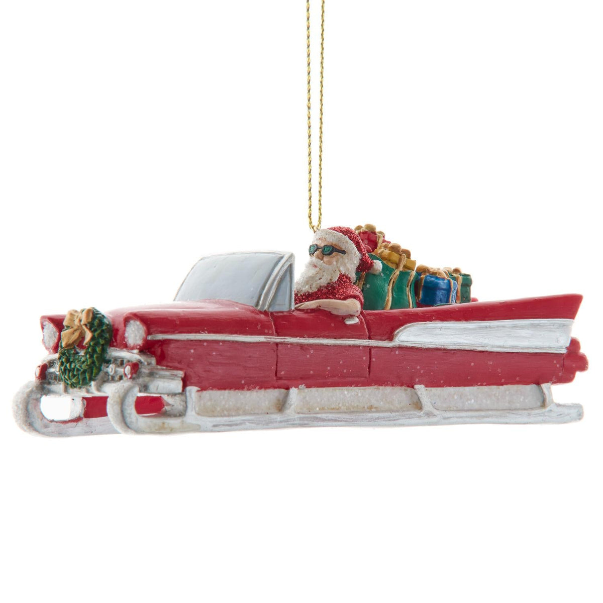 4.25"old guys rule santa sled car