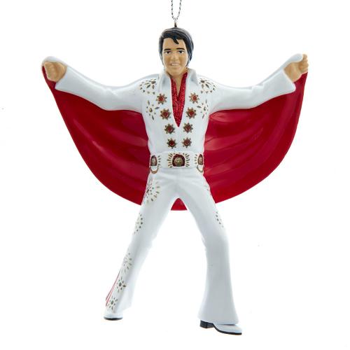 4.5"elvis in white suit & red cape
