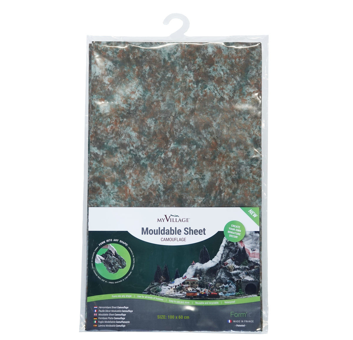 vormbare sheet camouflage 100x60cm