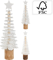 kerstboompje 25cm 2ass wit