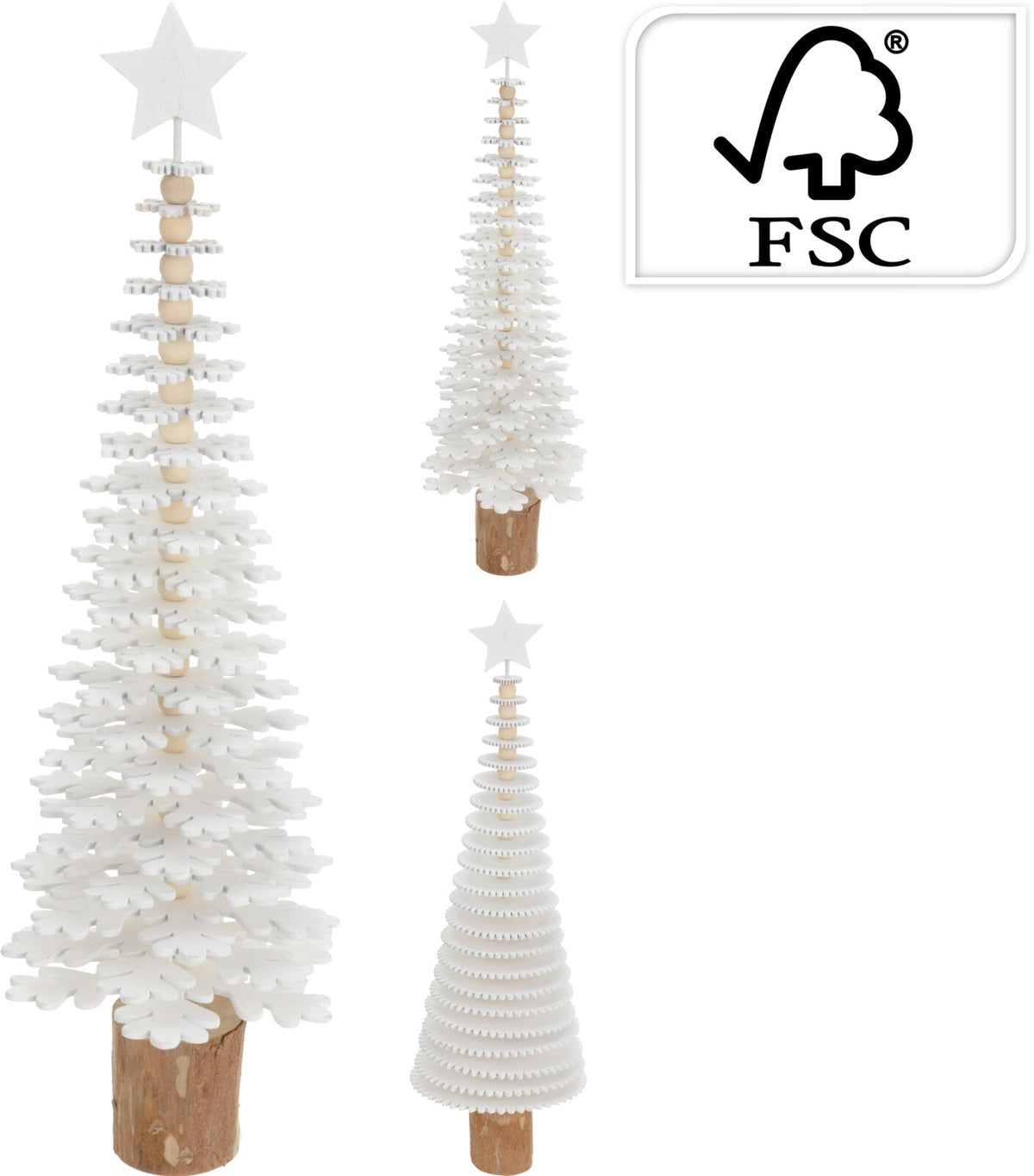 kerstboompje 37cm 2ass wit