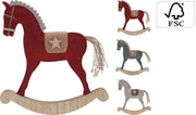 paard vilt op houten standaard 30cm 3ass