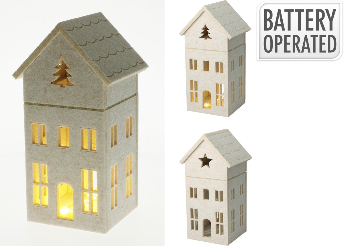 huis vilt led 28cm 2ass design