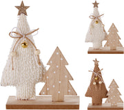 kerstboom 24cm 2ass kleur