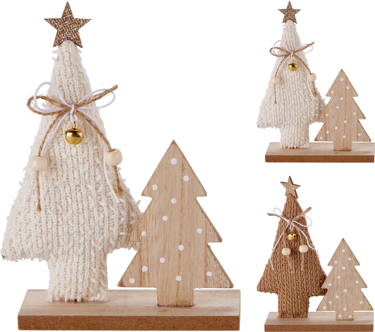 kerstboom 24cm 2ass kleur