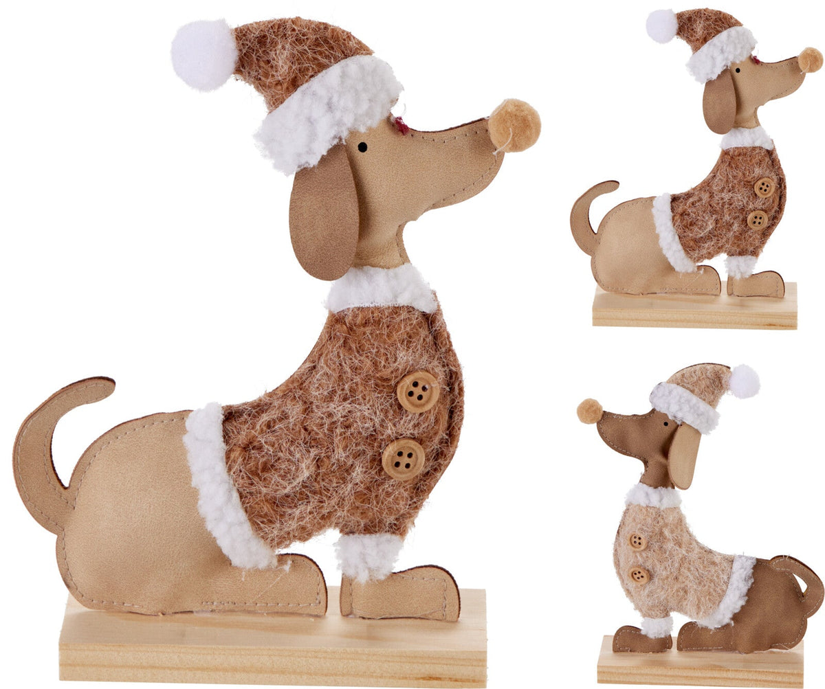 hond zittend 20cm 2ass
