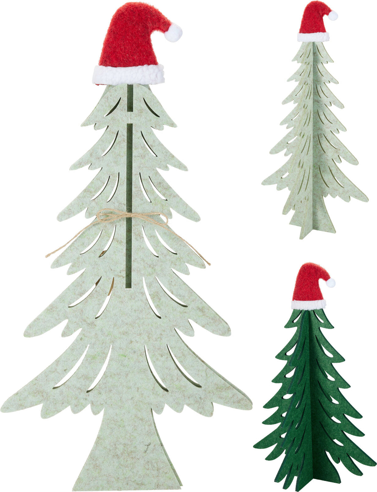 kerstboom vilt 60cm 2ass design
