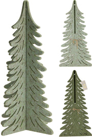 kerstboom vilt 45cm 2ass kleur