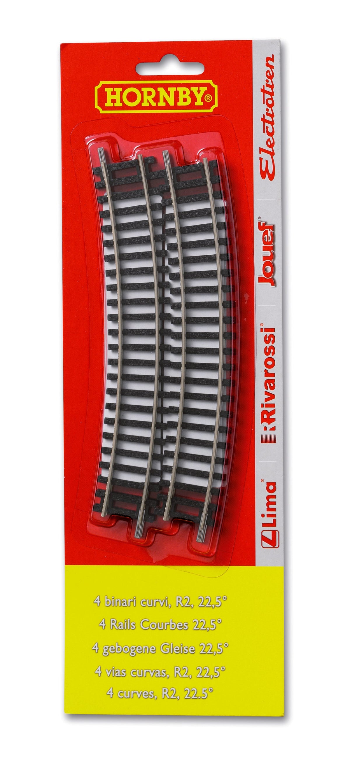 4 gebogen rails 22,5°