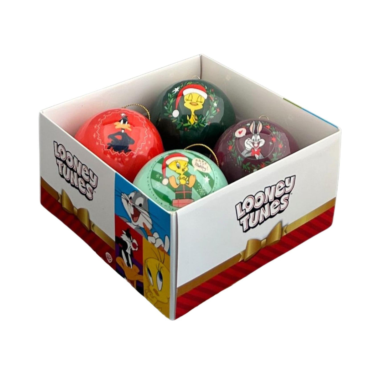 bauble box 4 pcs looney tunes