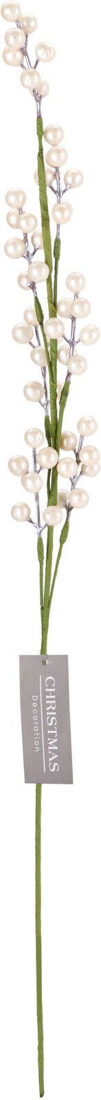 kerst bessentak 75cm pearl