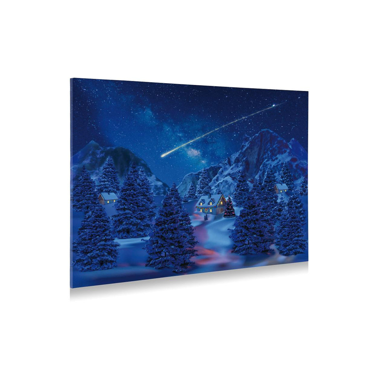 Leinwand-Hintergrund LED Fallende Sterne 76x56cm