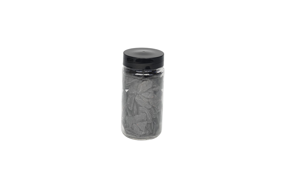 deco leisteen stukjes zwart 370ml