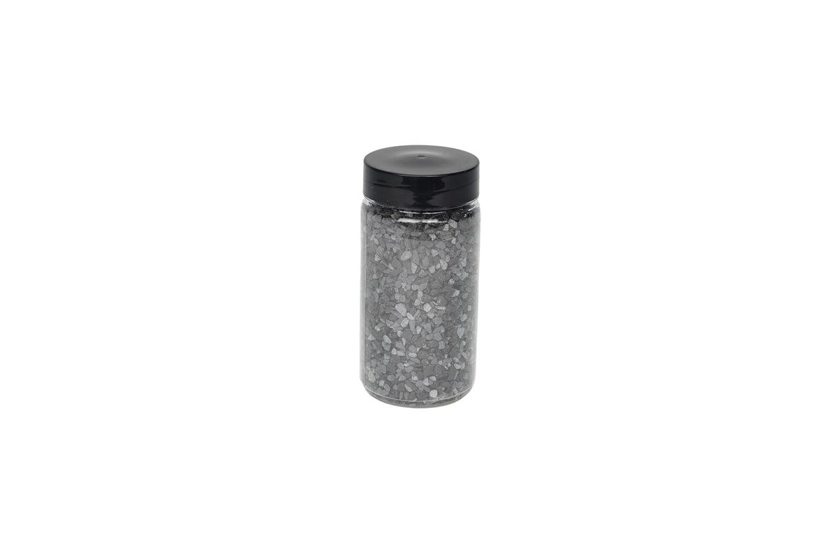 deco steentjes zwart-grijs medium 370ml