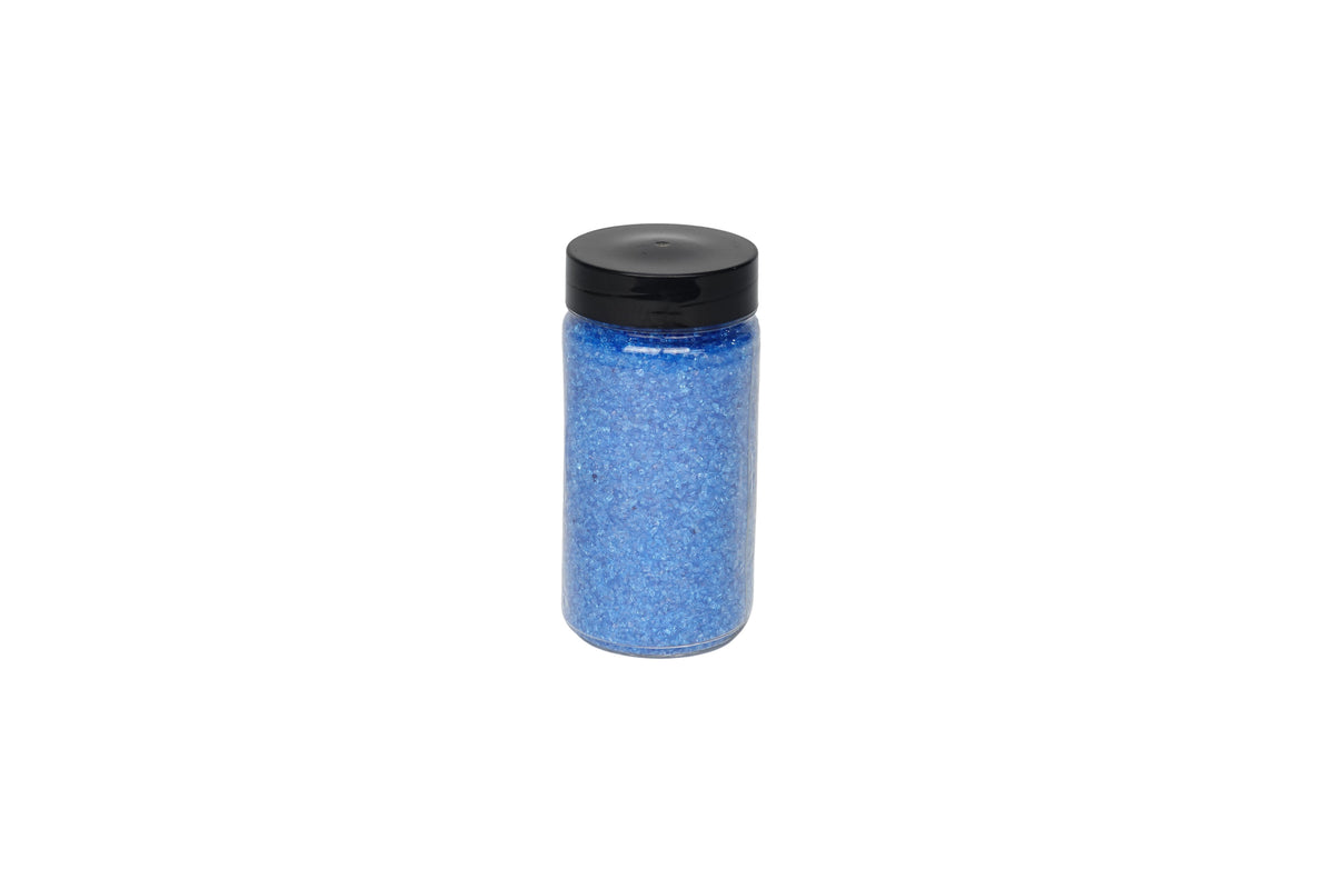 deco glassteentjes blauw fijn 370ml