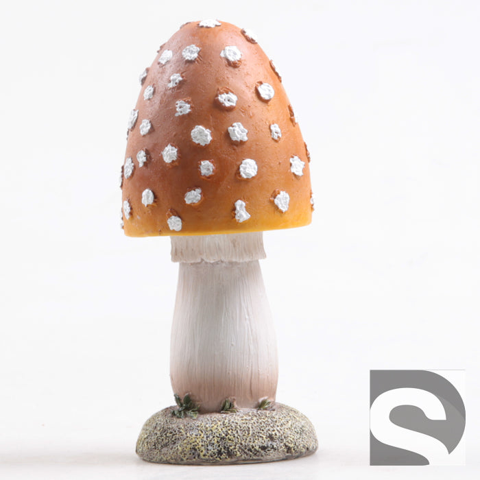 farmwood paddenstoel bol oranje 7x7x15 cm sd
