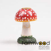 paddenstoel bol kandelaar 6.5x6.5x10 cm
