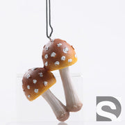 farmwood paddenstoel bol duo hangend oranje 8.5x4.5x9.5 cm sd