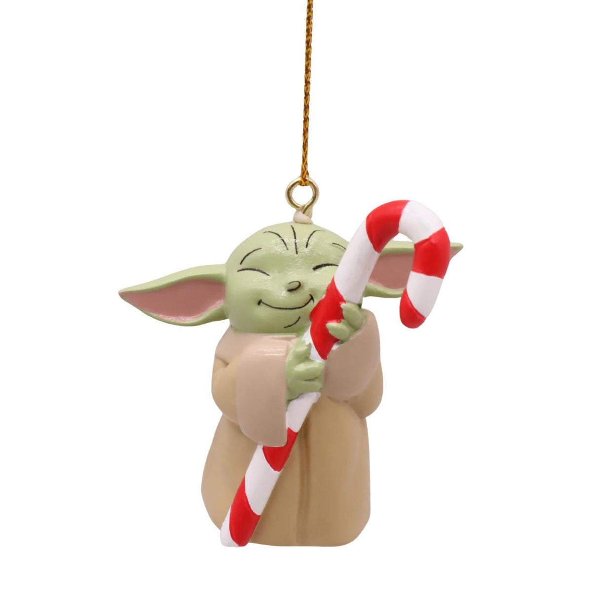 3d ornament grogu candy cane