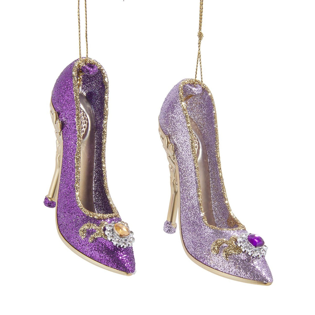 2.9"plastic high heels orn 2/asstd.