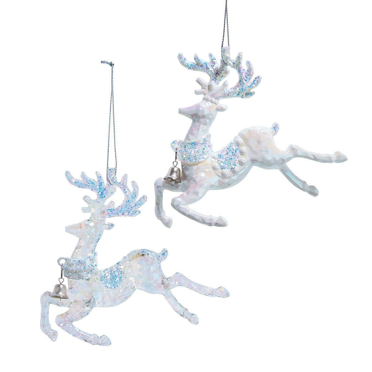 4.3"plastic deer orn 2/asstd.