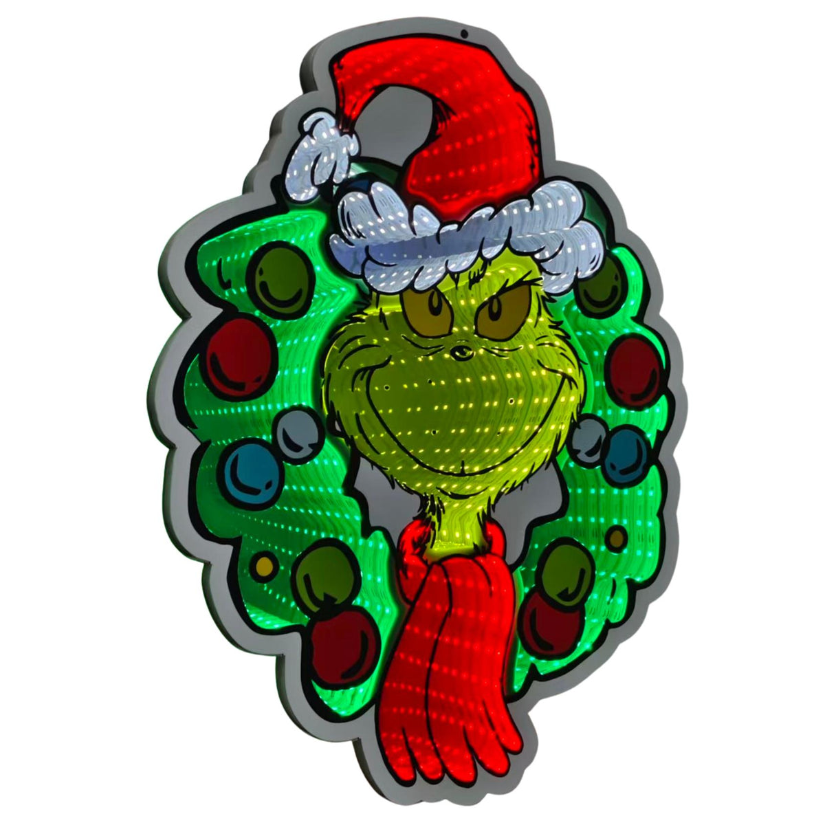 infinity light the grinch krans 40 cm