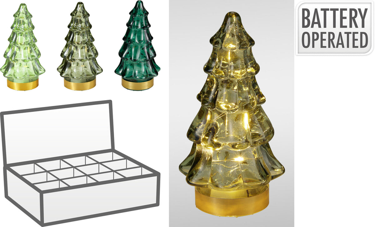 boom glas met led 11cm 3ass