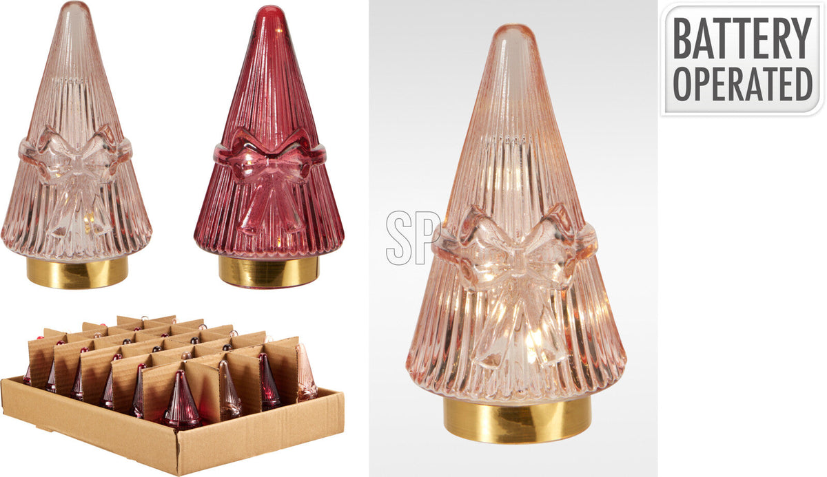 boom glas met led 11cm 2ass