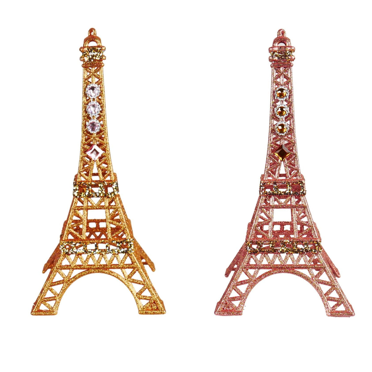 10.5" eiffel tower oversize ornament x 2.