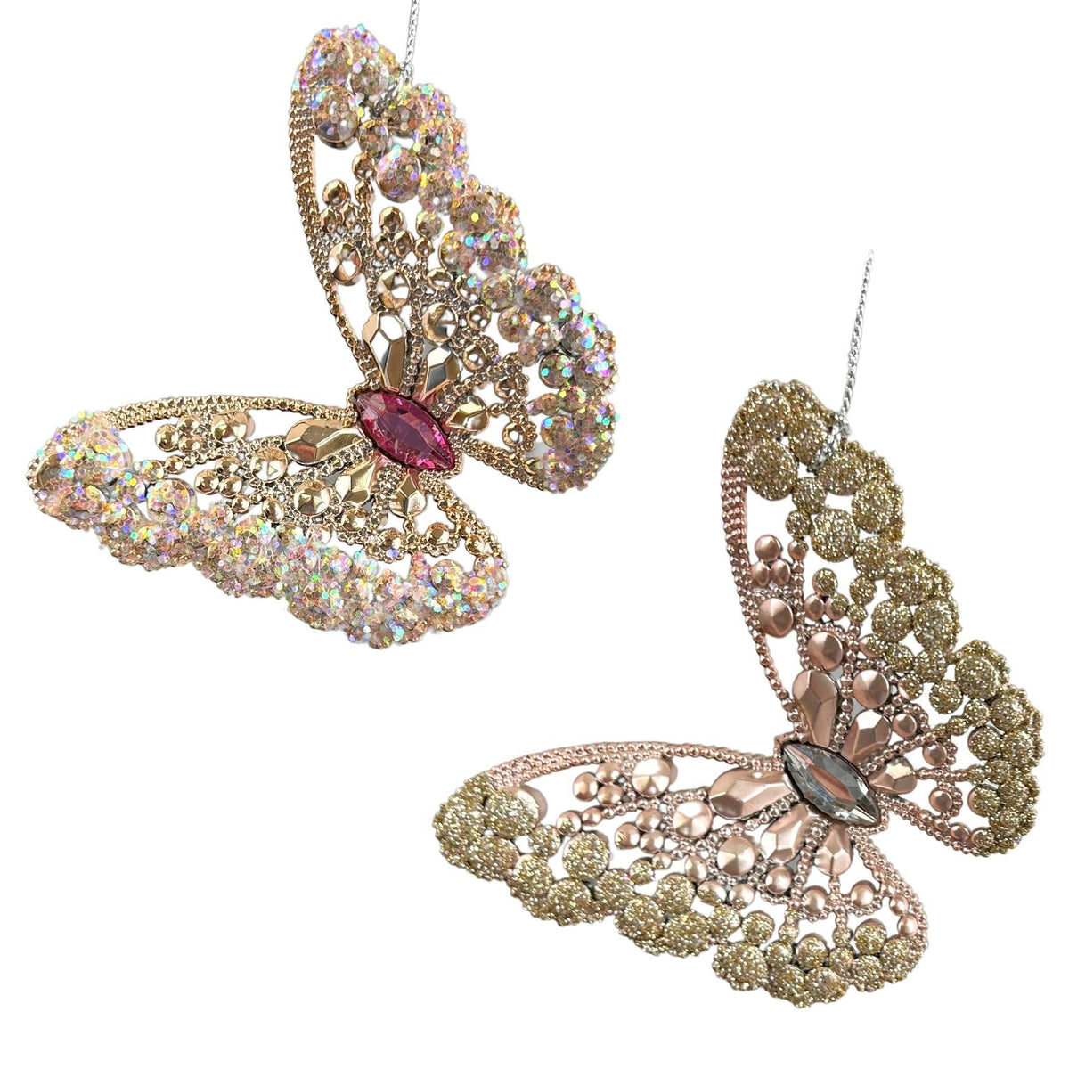 plastic butterfly orn 2/a