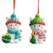 clay dough cat orn 2/a