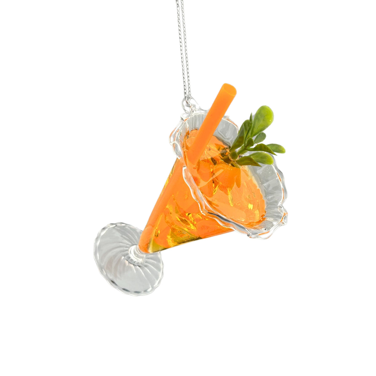 glass cocktail orn
