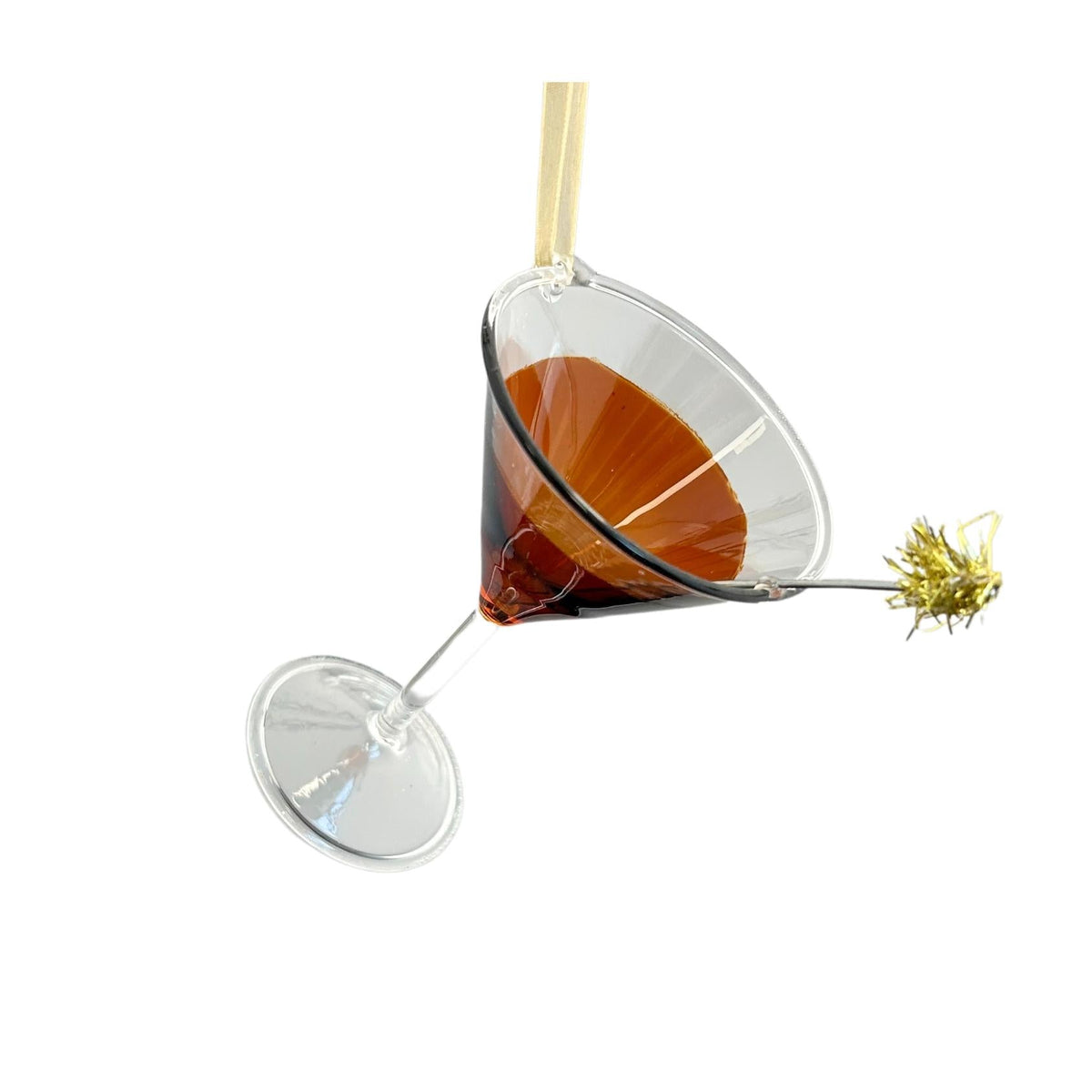 glass martini orn