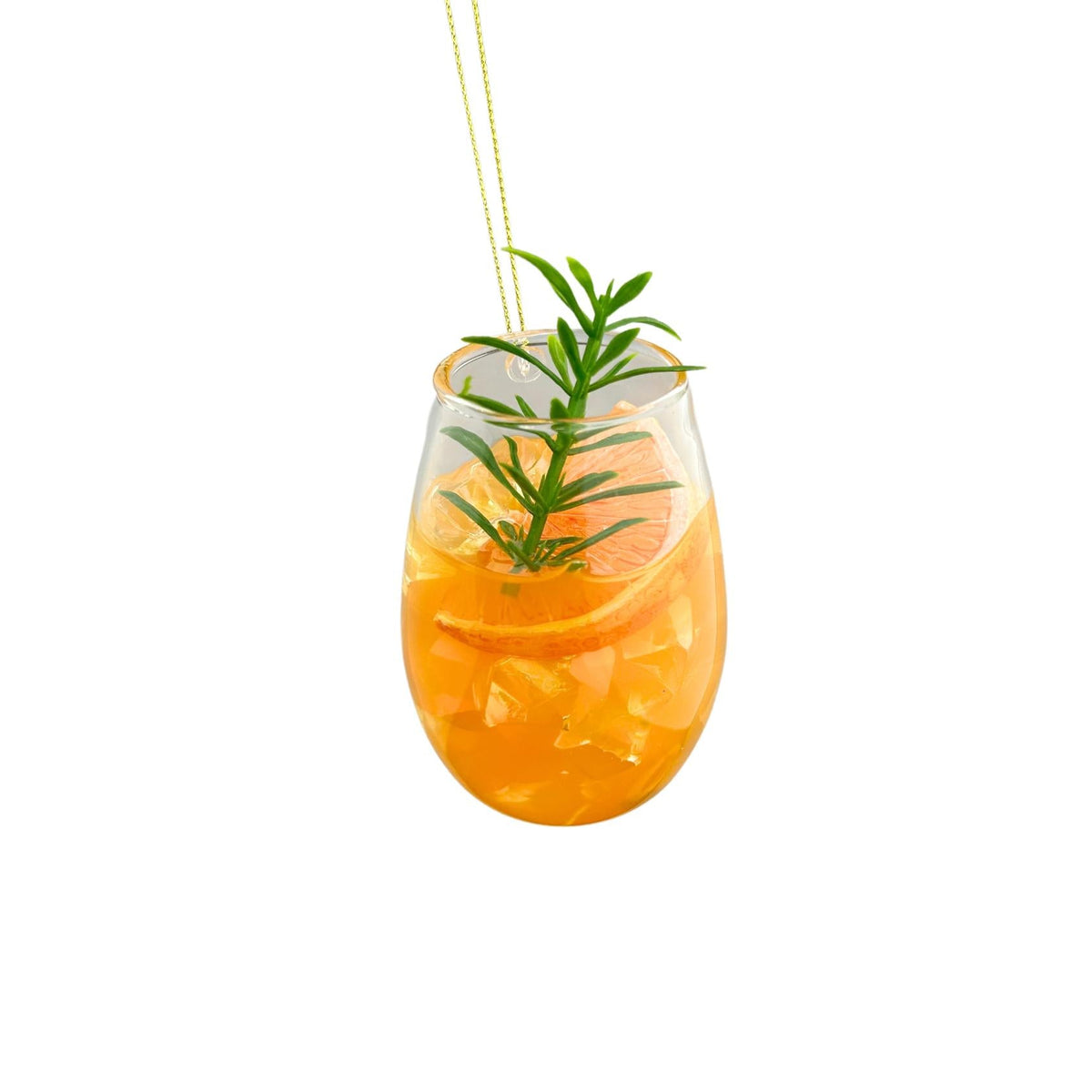 glass cocktail orn