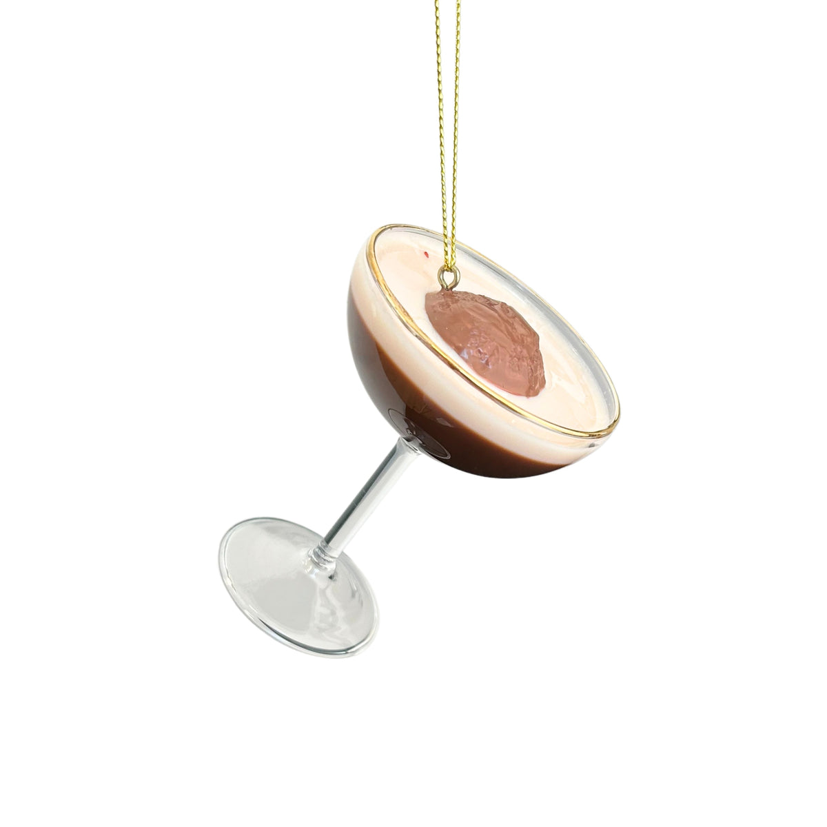glass cocktail orn