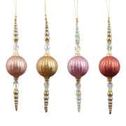 plastic icicle+ball orn 4/a