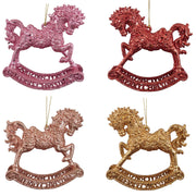 plastic rocking horse orn 4/a